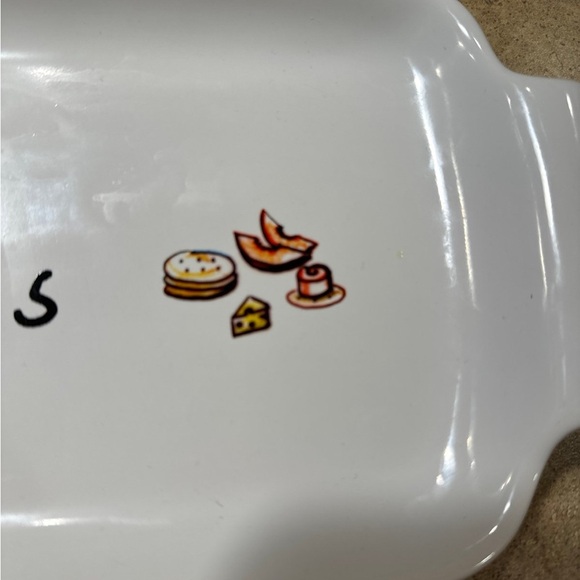 Pottery Barn-Appetizer Plate w/handles - Picture 2 of 5